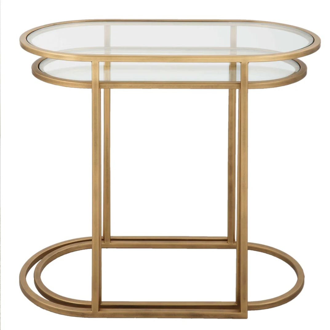 Lutterworth Glass Top Nesting Tables