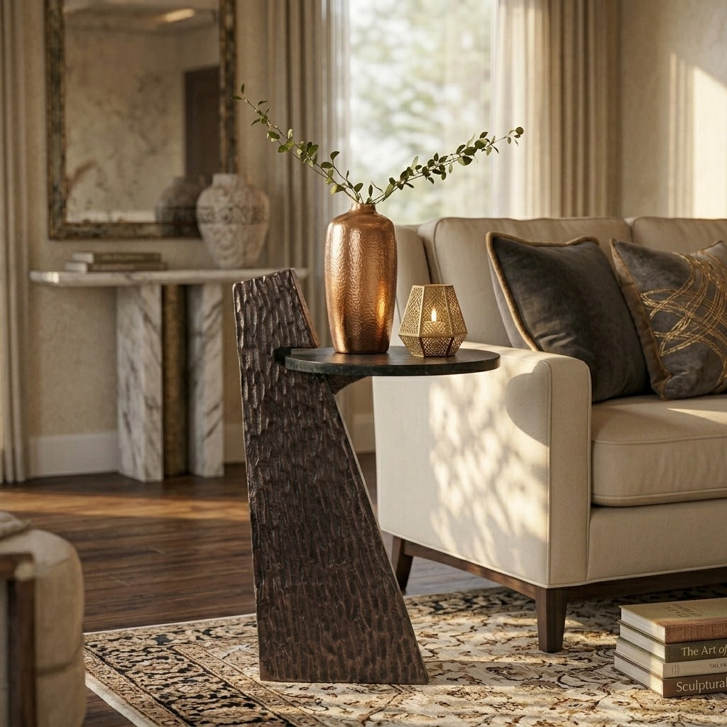Leon Bronze  Accent Table
