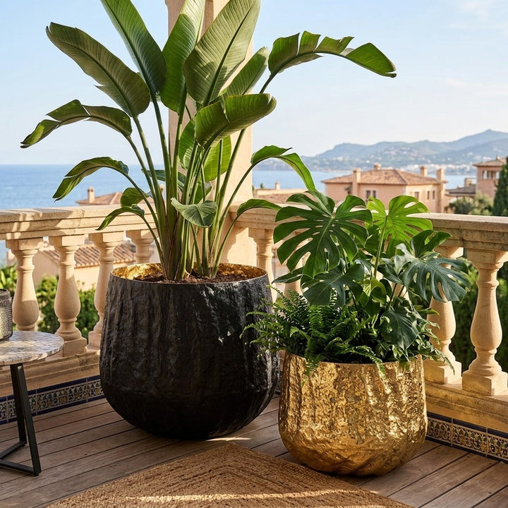 Laara  Luxury Metal Pot Planter set of 3