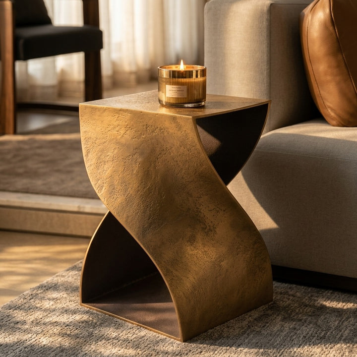 Guna  Floor Shelf End Table