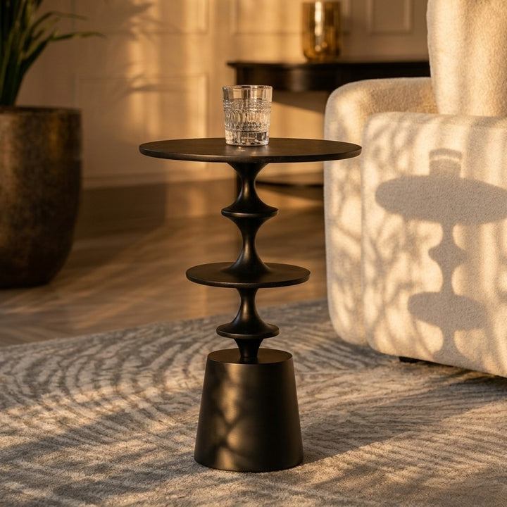 Lana  Brass Accent Table