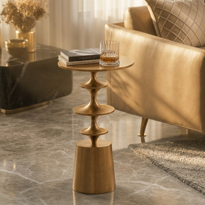 Elina  Brass Accent Table