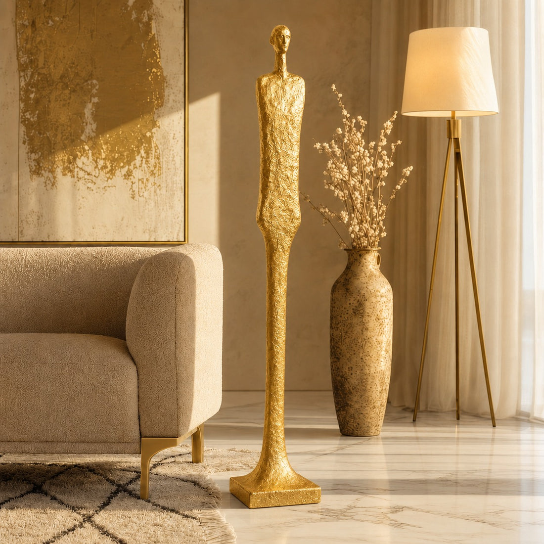 Luxury Human Contemporary Decorative Figurine Sculpture