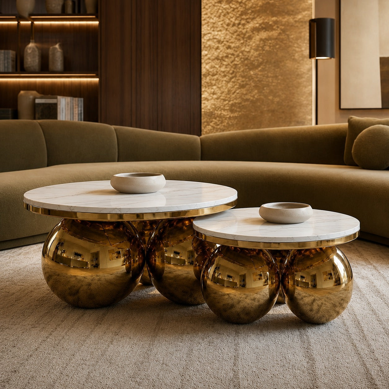 Hera Luxury coffe  Table Set of 2