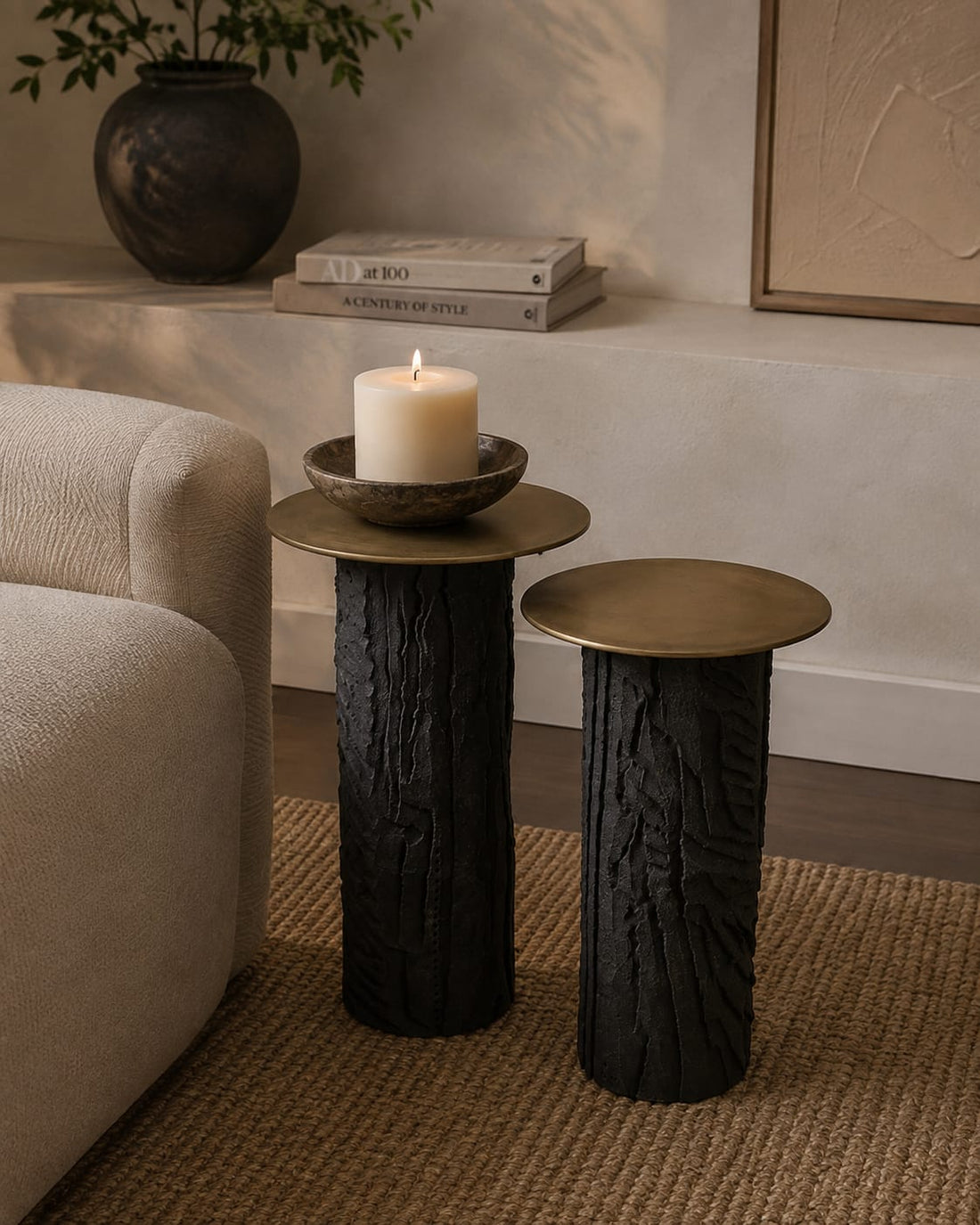 Palm Luxury table set of 2