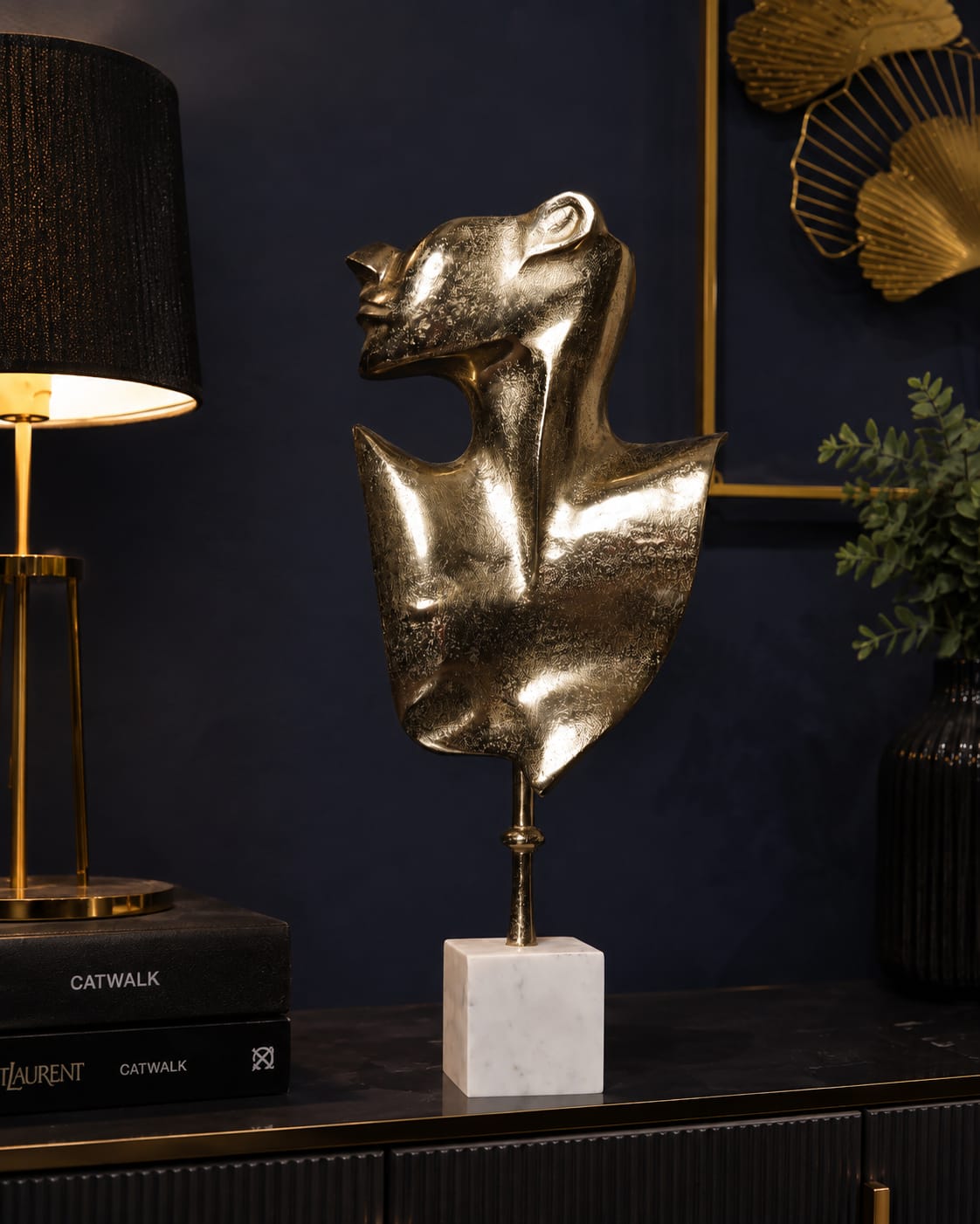 Lura Golden Swan Sculpture