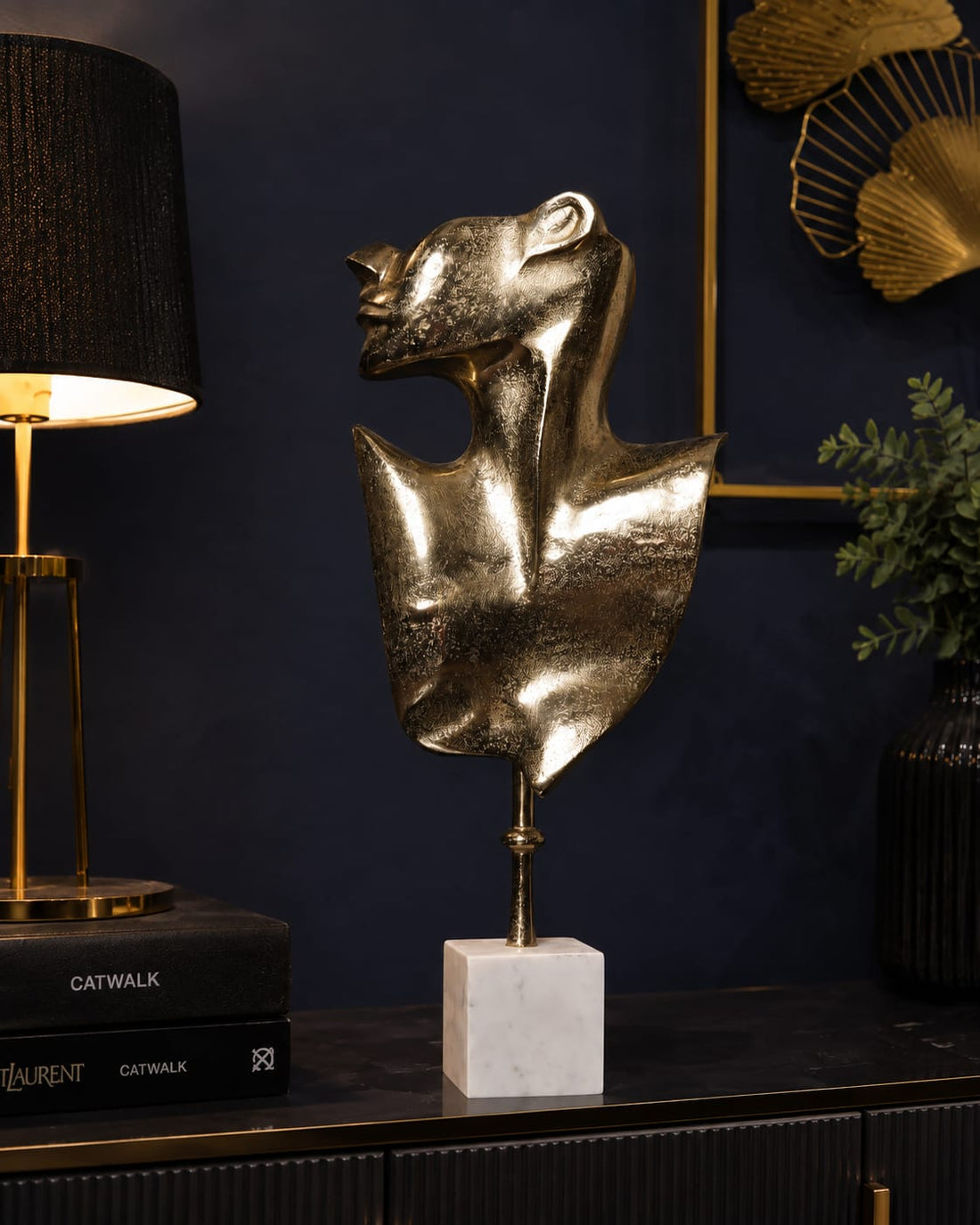 Lura Golden Swan Sculpture