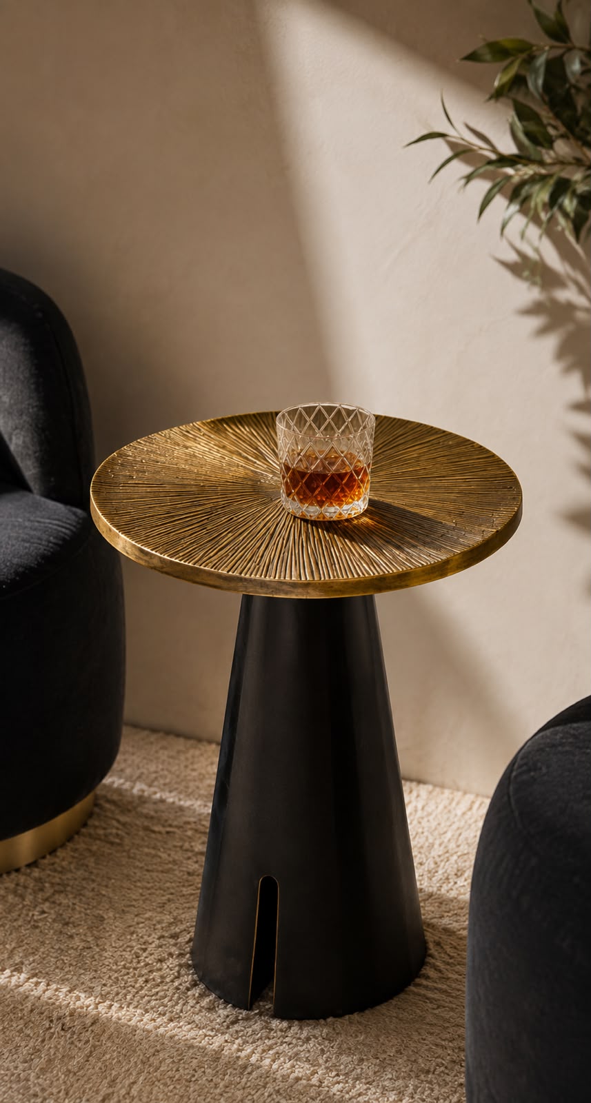 Bronze Accent Side Table