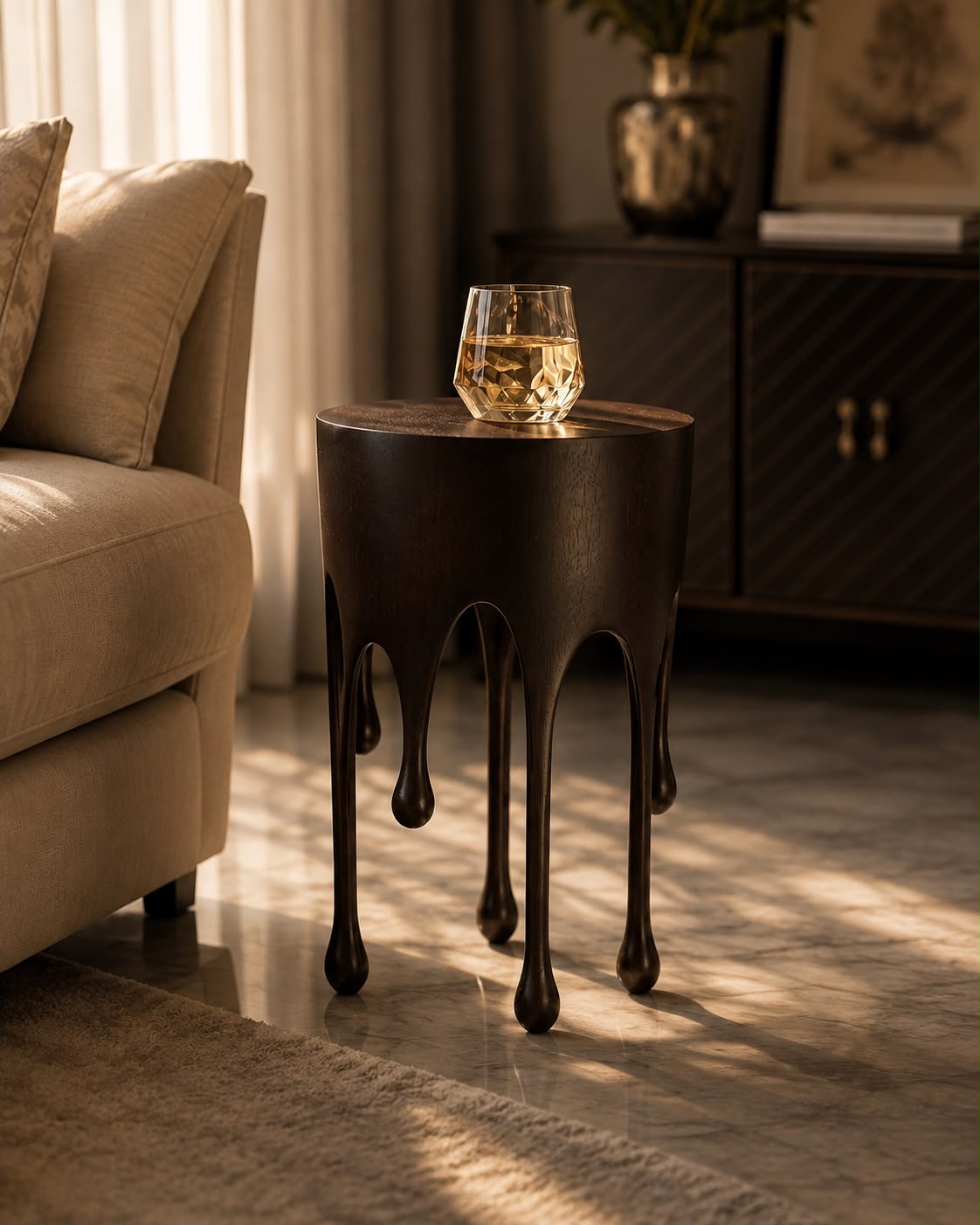 Roxa   Luixury Drip Side Table