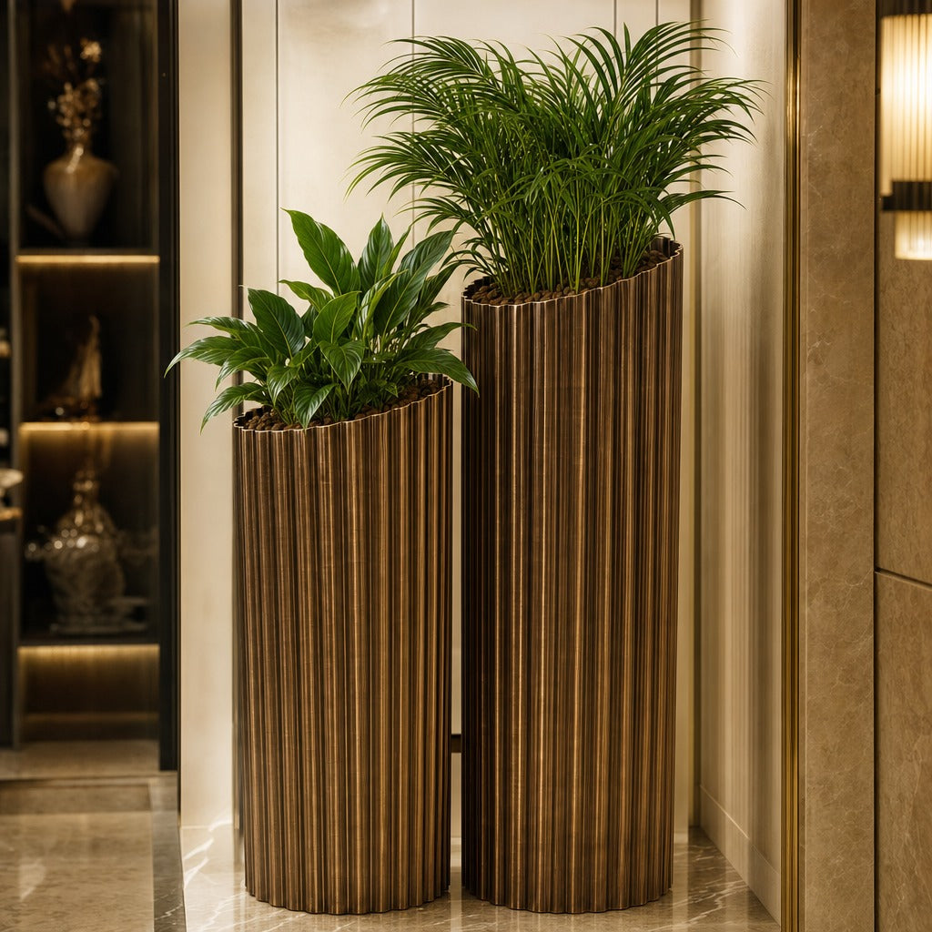 Scallop Luxury  Planter Set of 2