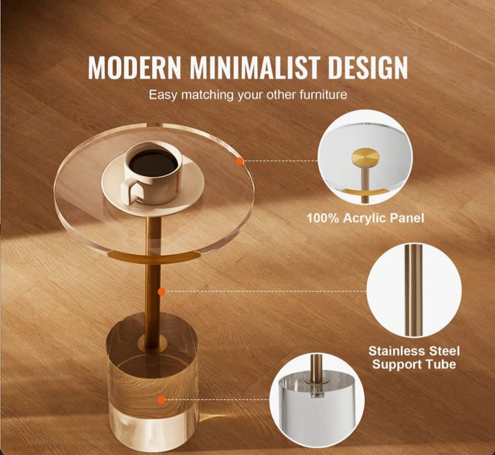 Radee  acralic side table
