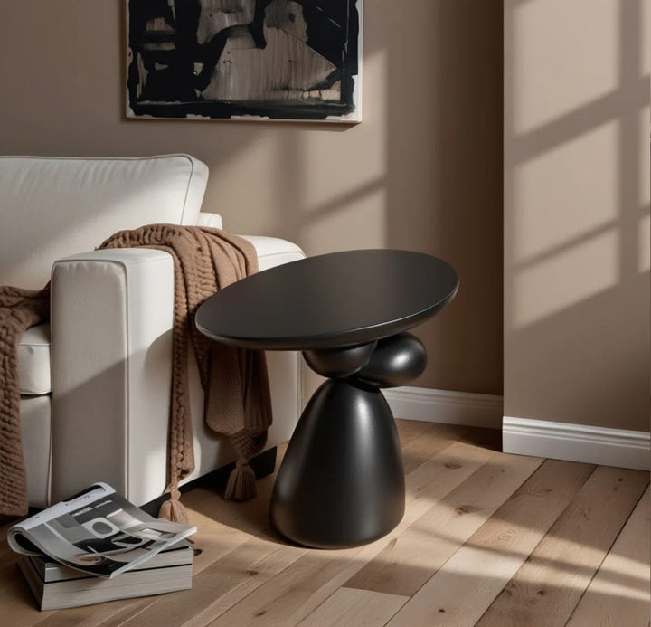 Oval End Table & Side Table