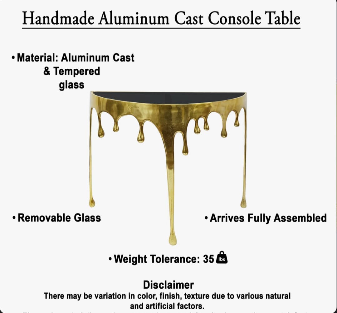 Capri Sofa Drip  Console Table