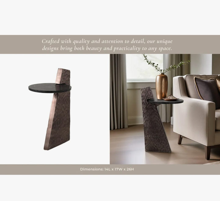 Leon Bronze  Accent Table