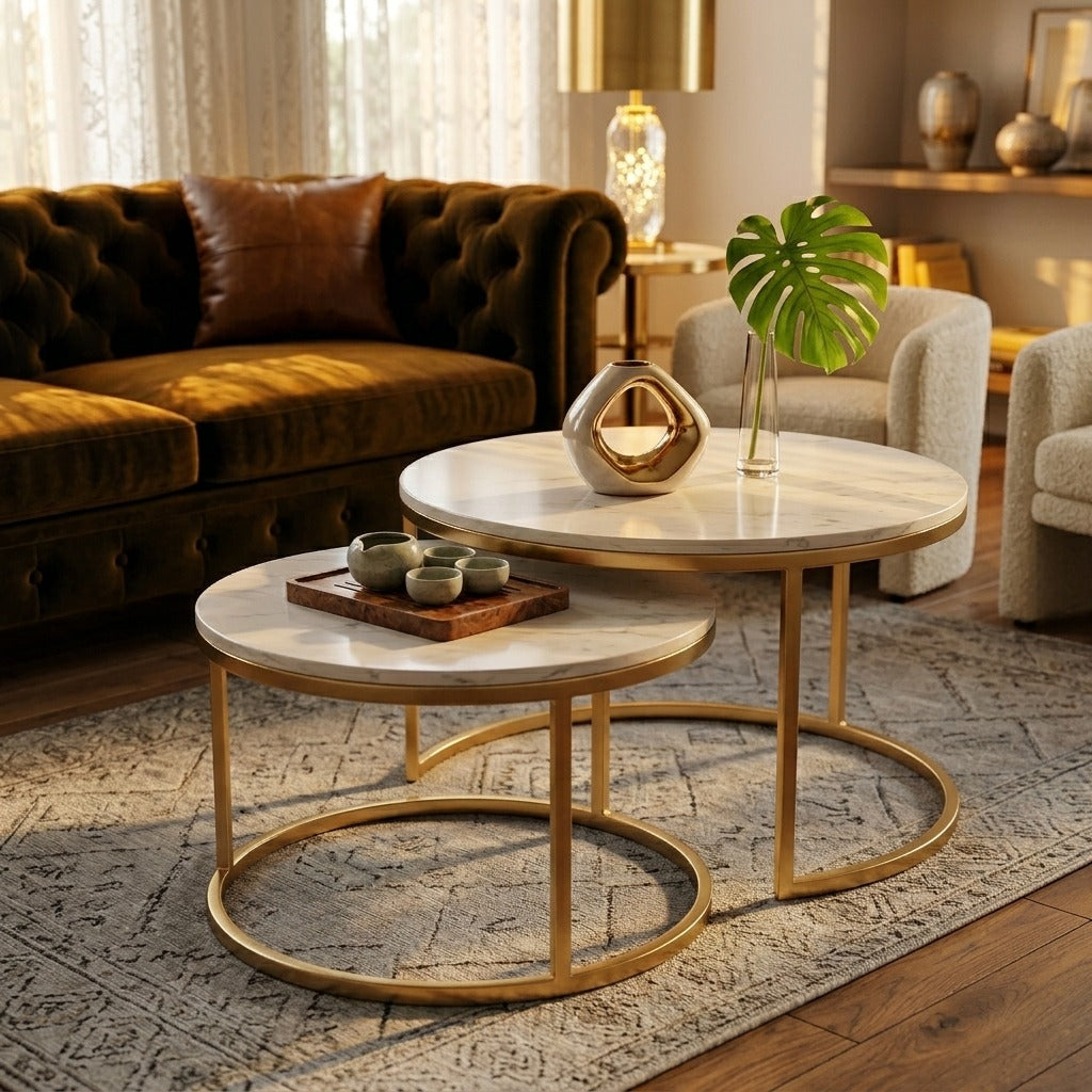 Adans coffe table set of 2