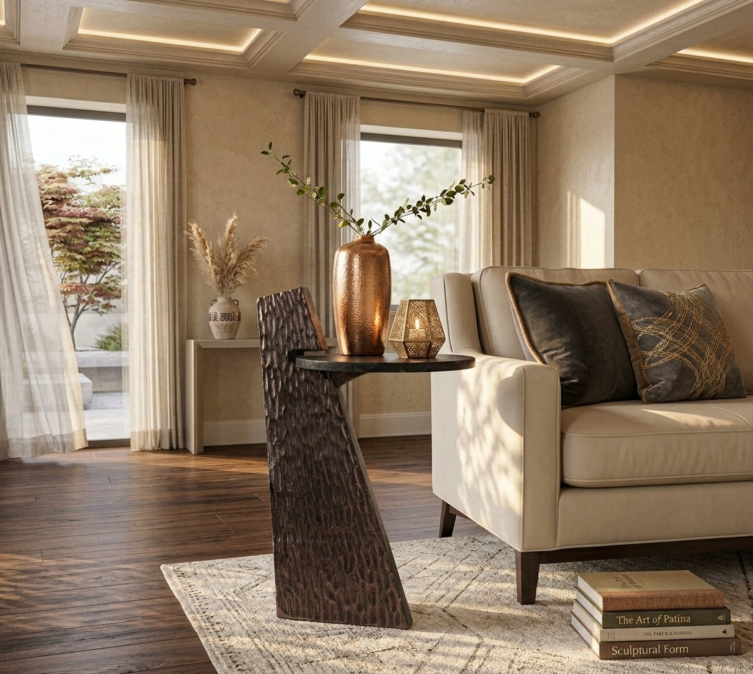 Leon Bronze  Accent Table