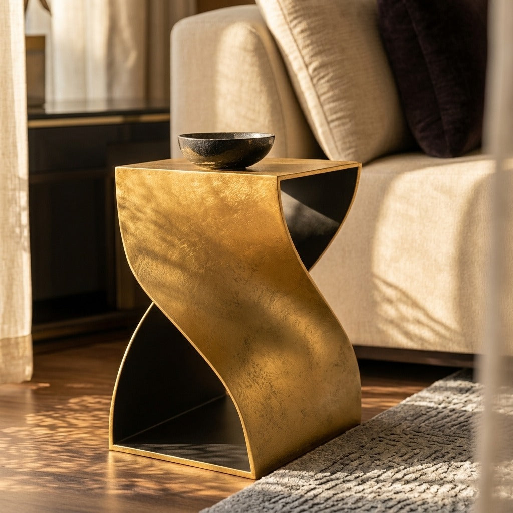 Guna  Floor Shelf End Table