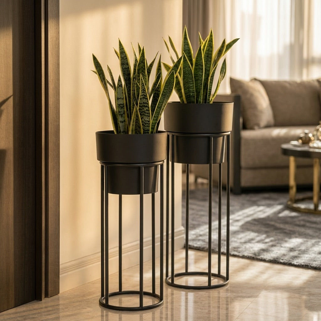 Magolia  Planters   Set   of   2