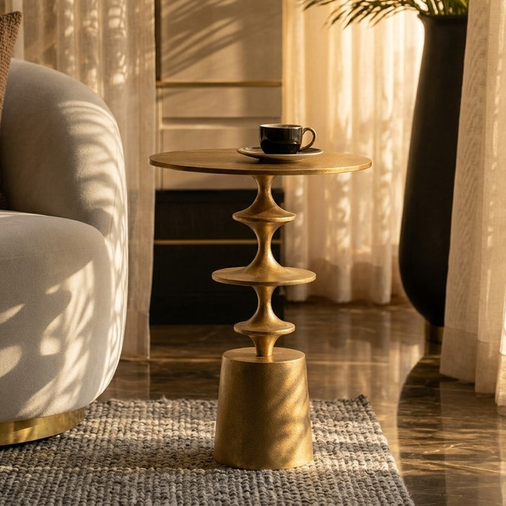 Elina  Brass Accent Table