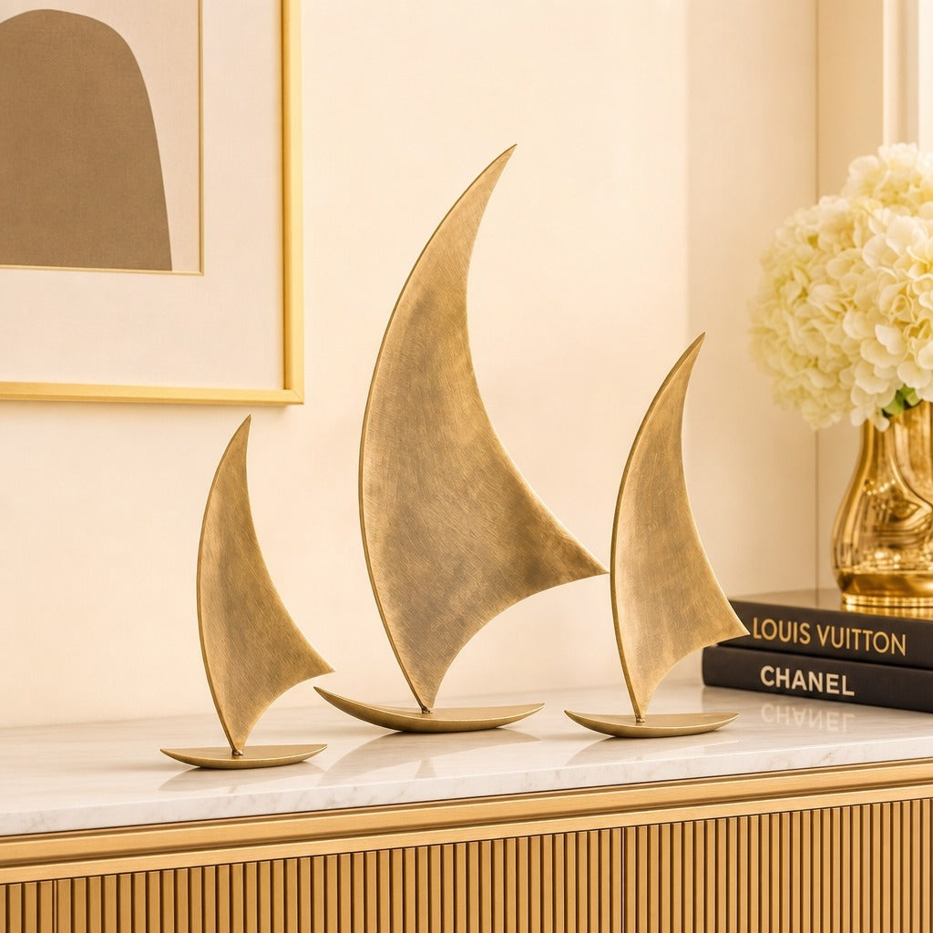 Evara Decorative sailboat  Set of 3