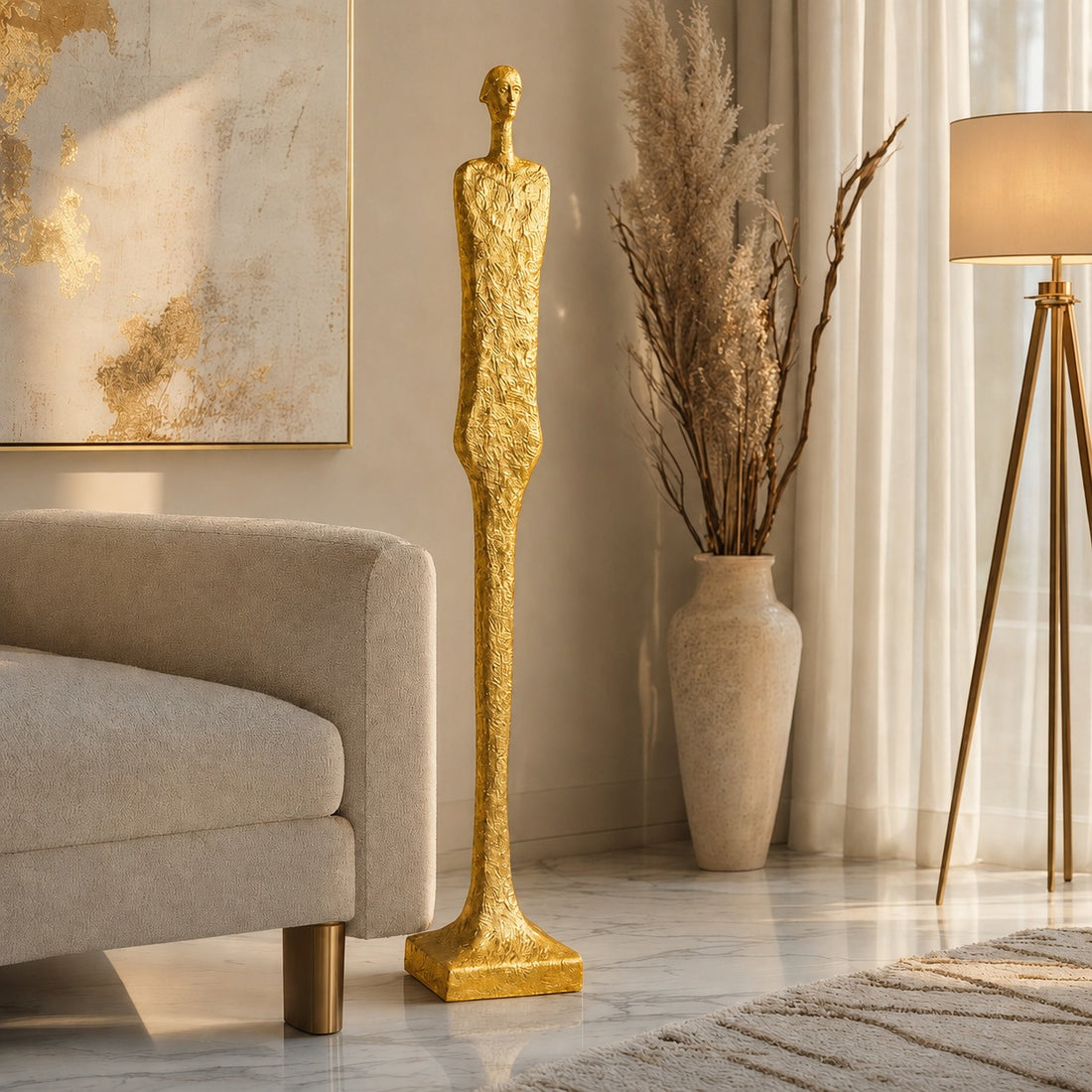 Luxury Human Contemporary Decorative Figurine Sculpture
