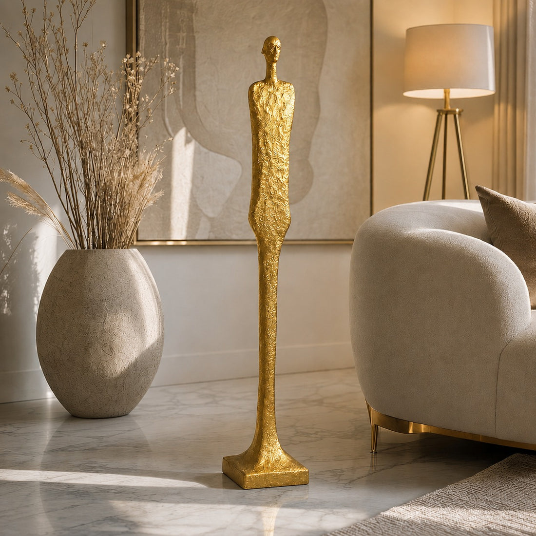 Luxury Human Contemporary Decorative Figurine Sculpture