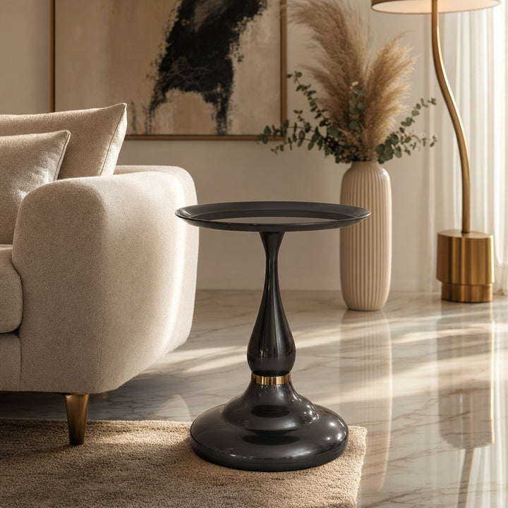Obsidian Side Table