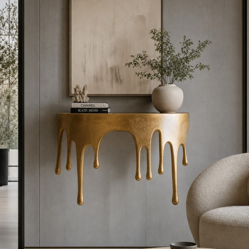 Midas Drip  Half Moon Wall Shelf
