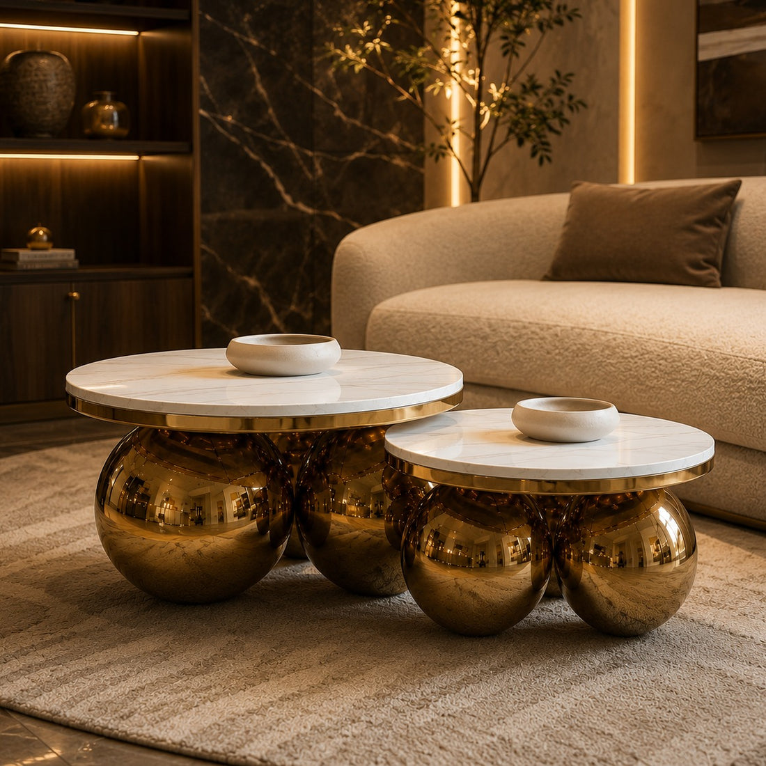 Hera Luxury coffe  Table Set of 2