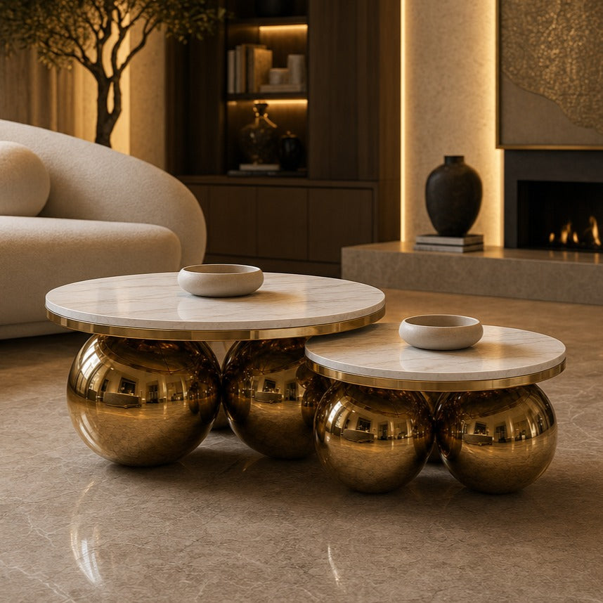 Hera Luxury coffe  Table Set of 2