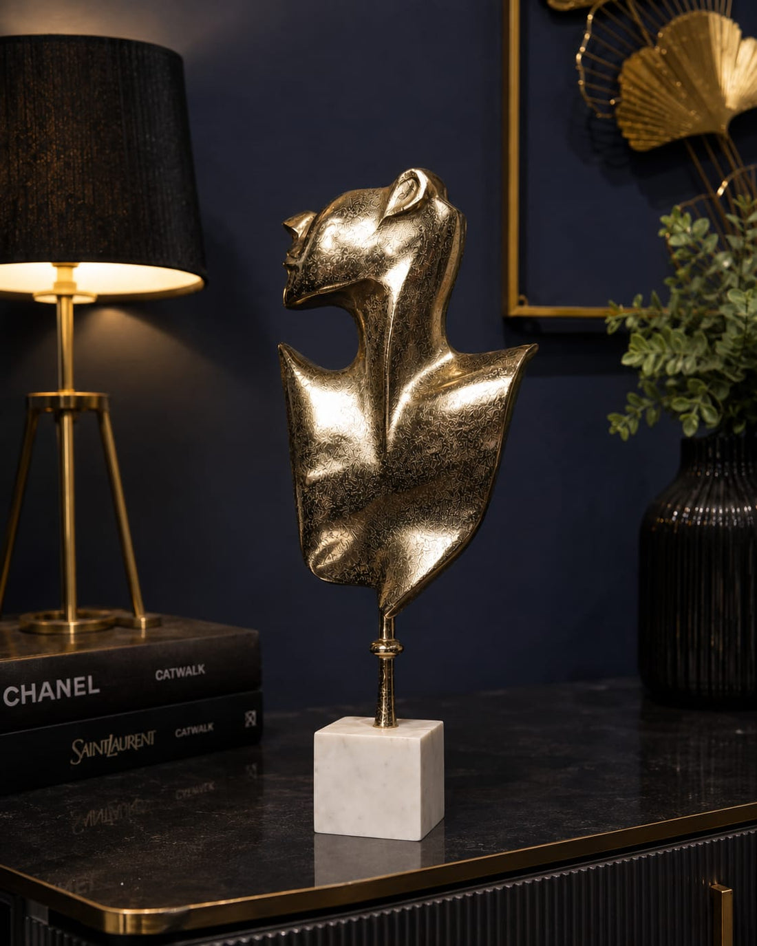 Lura Golden Swan Sculpture