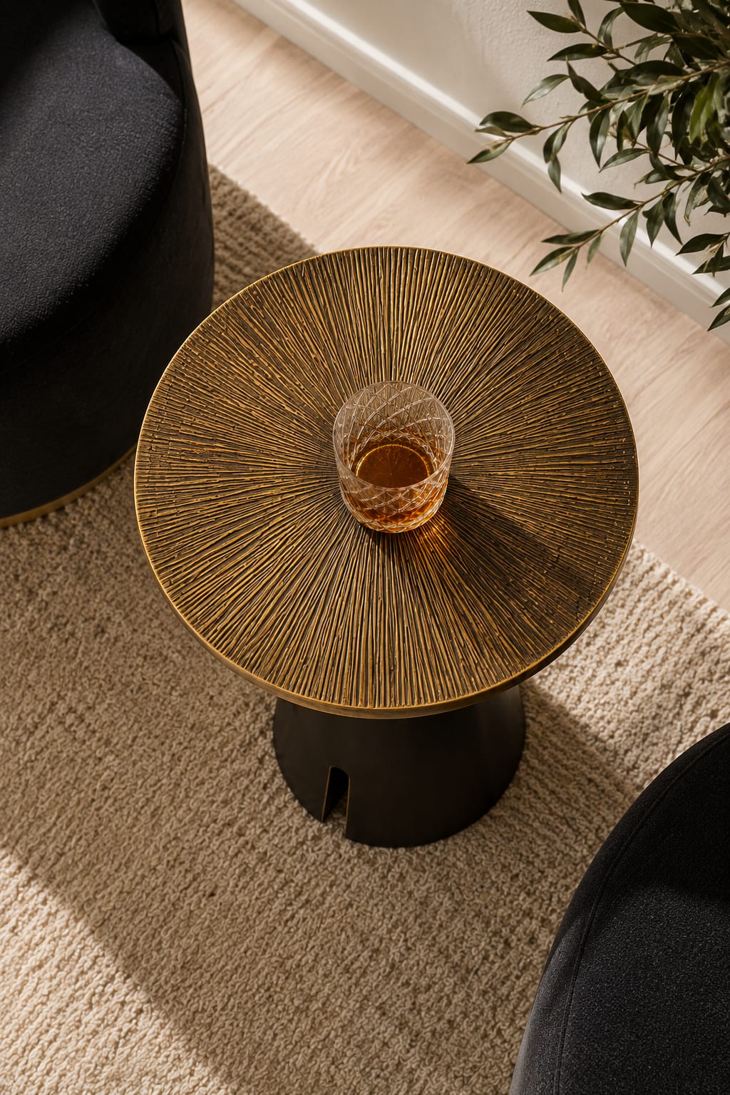 Bronze Accent Side Table