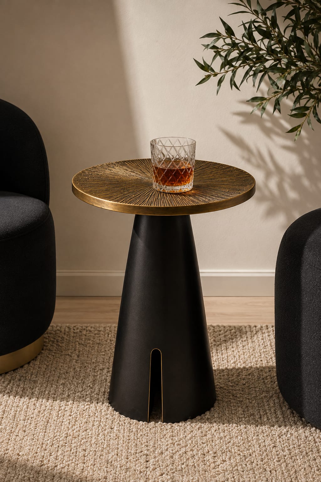 Bronze Accent Side Table