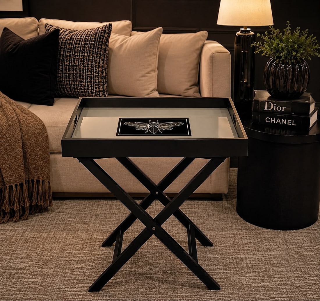 Luxury  Butterfly Butler Tray Table