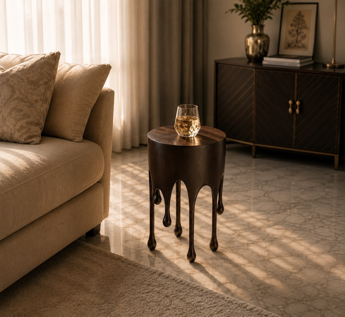 Roxa   Luixury Drip Side Table