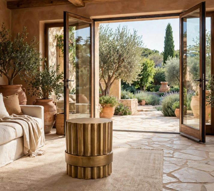 AURELIA Luxury  Pillar  Side Table