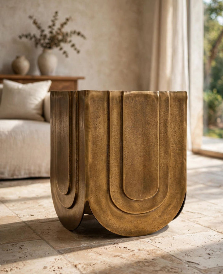 Aura Luxury Cube  side Table