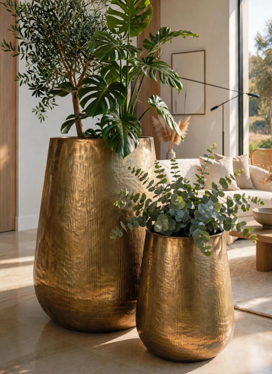 LORIA Jumbo  Luxury Vintage pot  Planter Set of 2