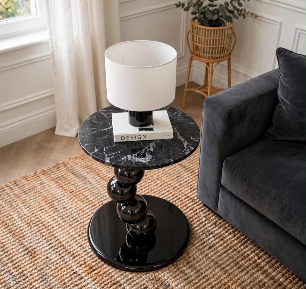 BUBBLE Black Side Table