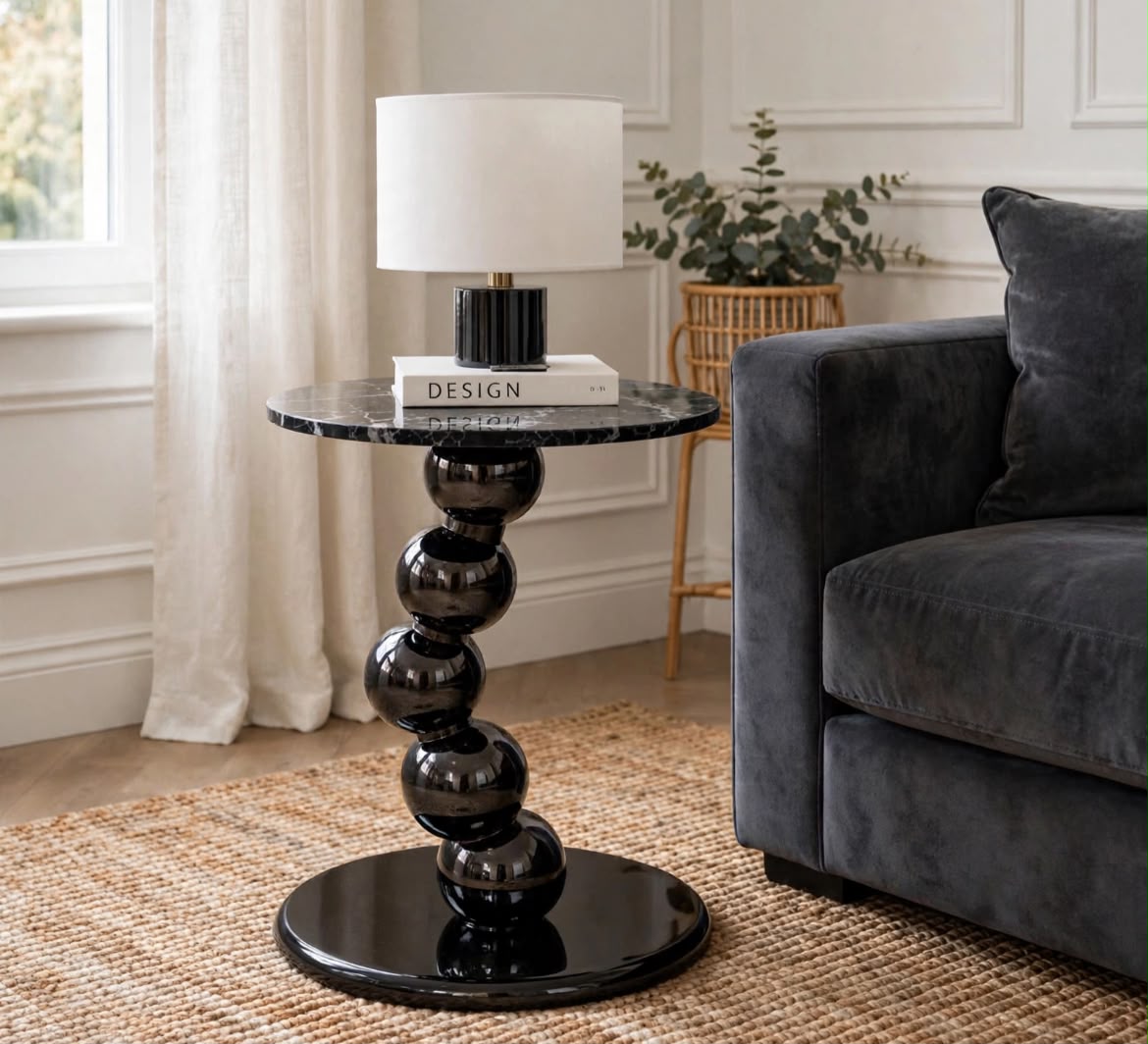 BUBBLE Black Side Table