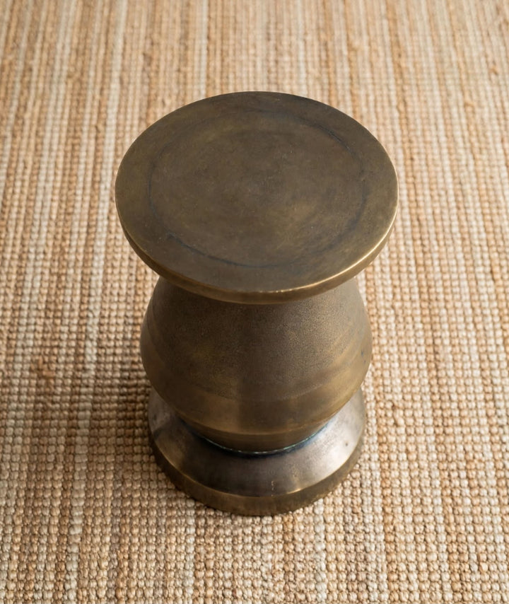 Damaru Brass Side Table
