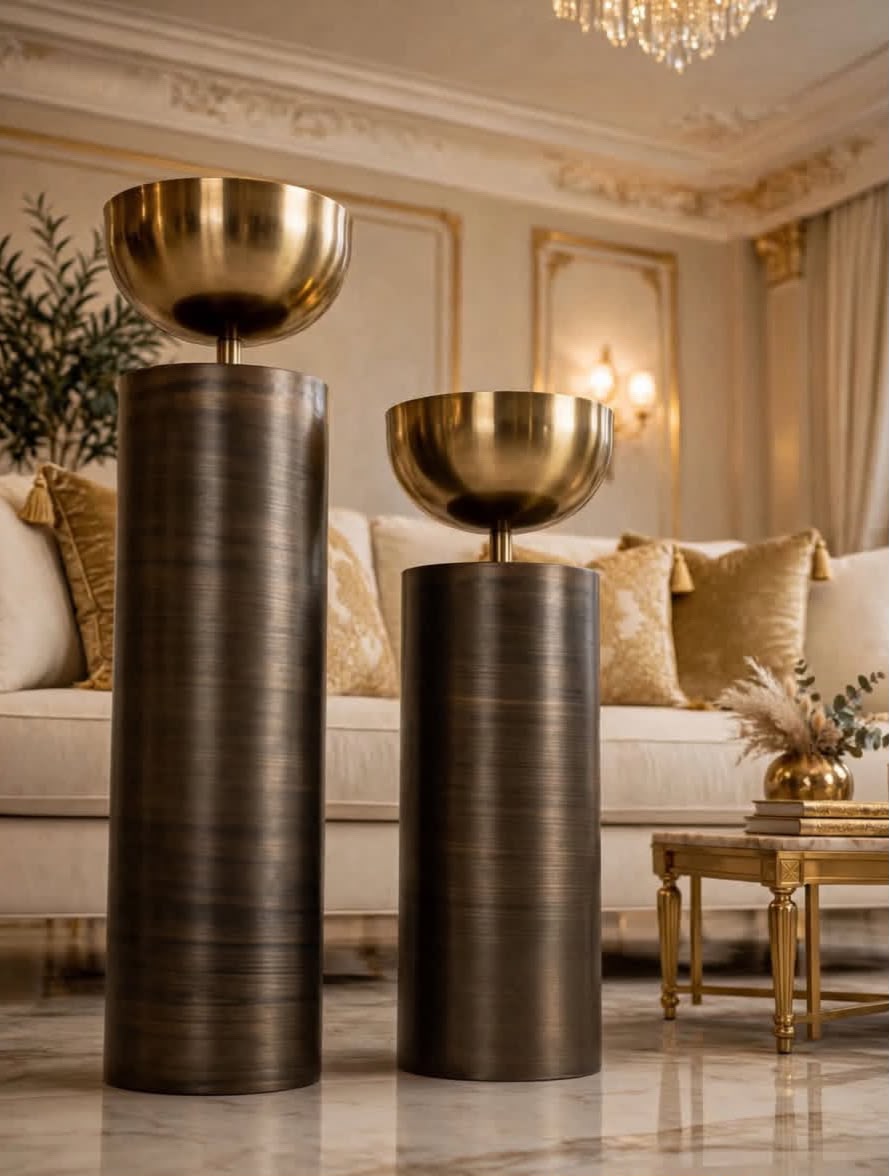 Belle Aura Luxury  Column planter set of 2