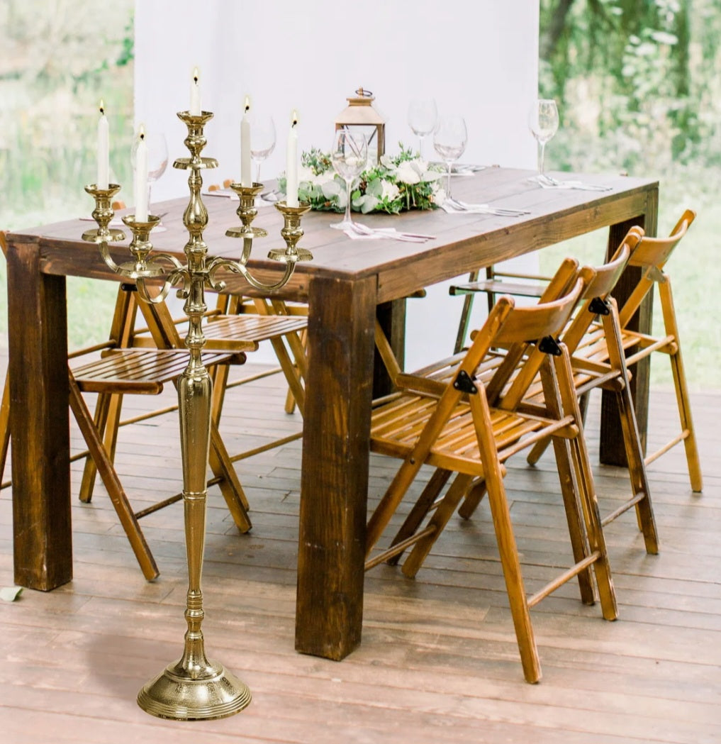 Luxury Hamptons 4 ft Golden Candelabra