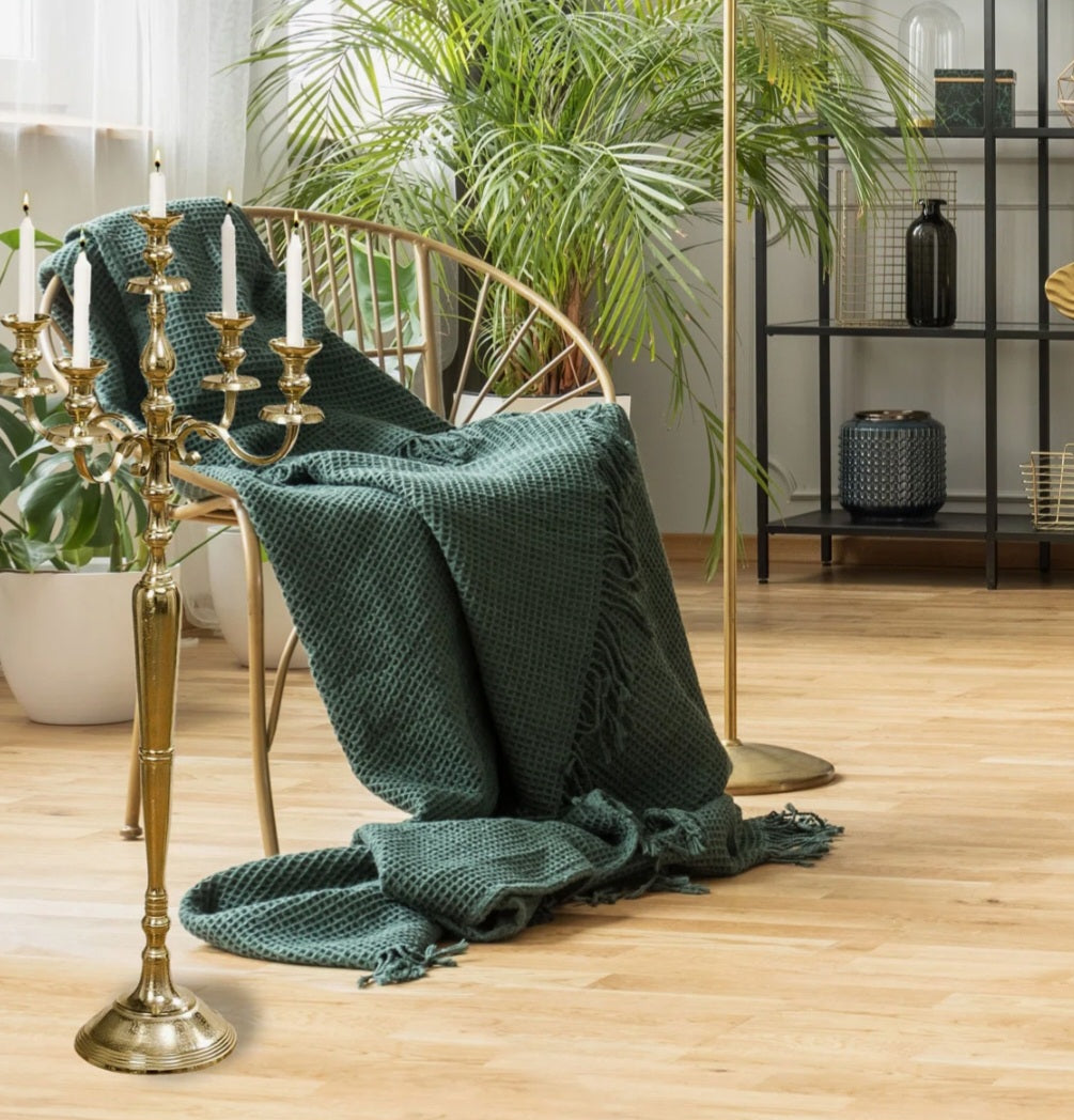 Luxury Hamptons 4 ft Golden Candelabra
