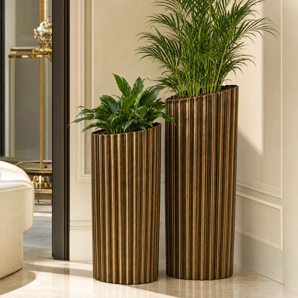 Scallop Luxury  Planter Set of 2