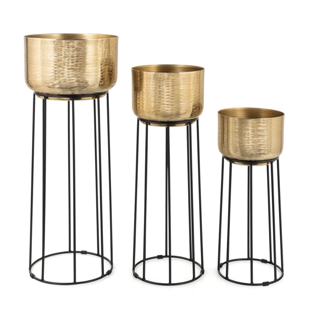 Demi Metal Pot Planter (Set of 3)