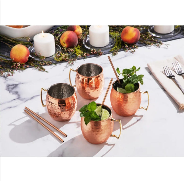 Sahara Hammered Mule Mugs Set of 4