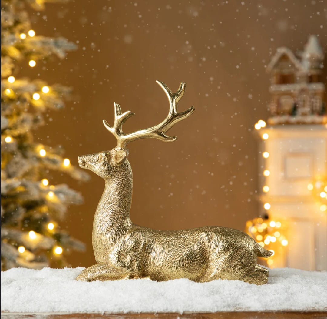 Resa  Christmas Lying Reindeer Table Decor