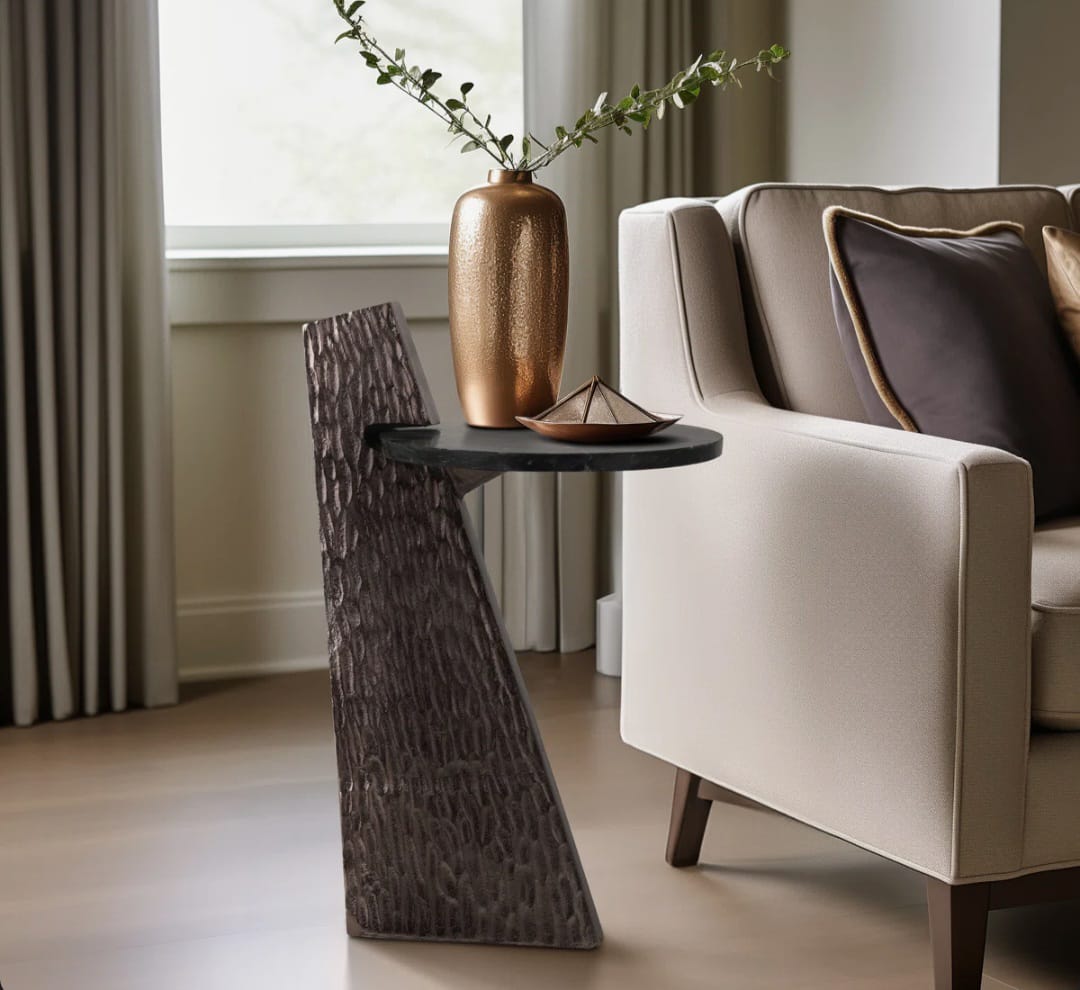 Leon Bronze  Accent Table