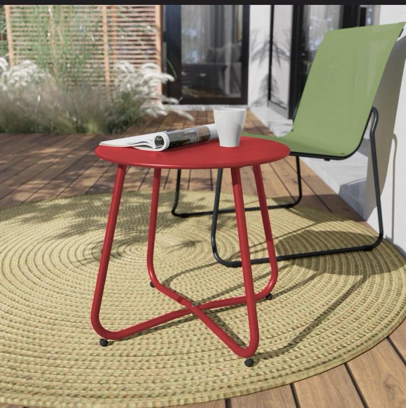 Evrona Round Outdoor Side Table